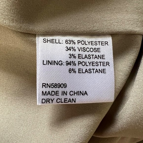 Antonio Melani Dhara V Neck Stretch Sheath Dress Beige Natural size 12 - Picture 11 of 12